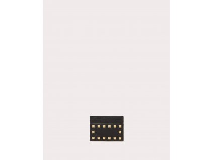 ROCKSTUD GRAINY CALFSKIN CARDHOLDER