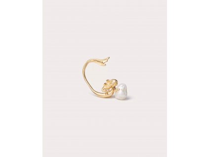 METAMORPHOS SIREN METAL AND PEARL SINGLE EARCUFF