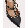 ROCKSTUD GRAINY LEATHER ANKLE STRAP PUMP 100 MM (2)