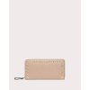 ROCKSTUD GRAINY CALFSKIN ZIPPED WALLET (4)