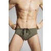 uomo dsquared2 icon swim briefs verde militare costumi 1