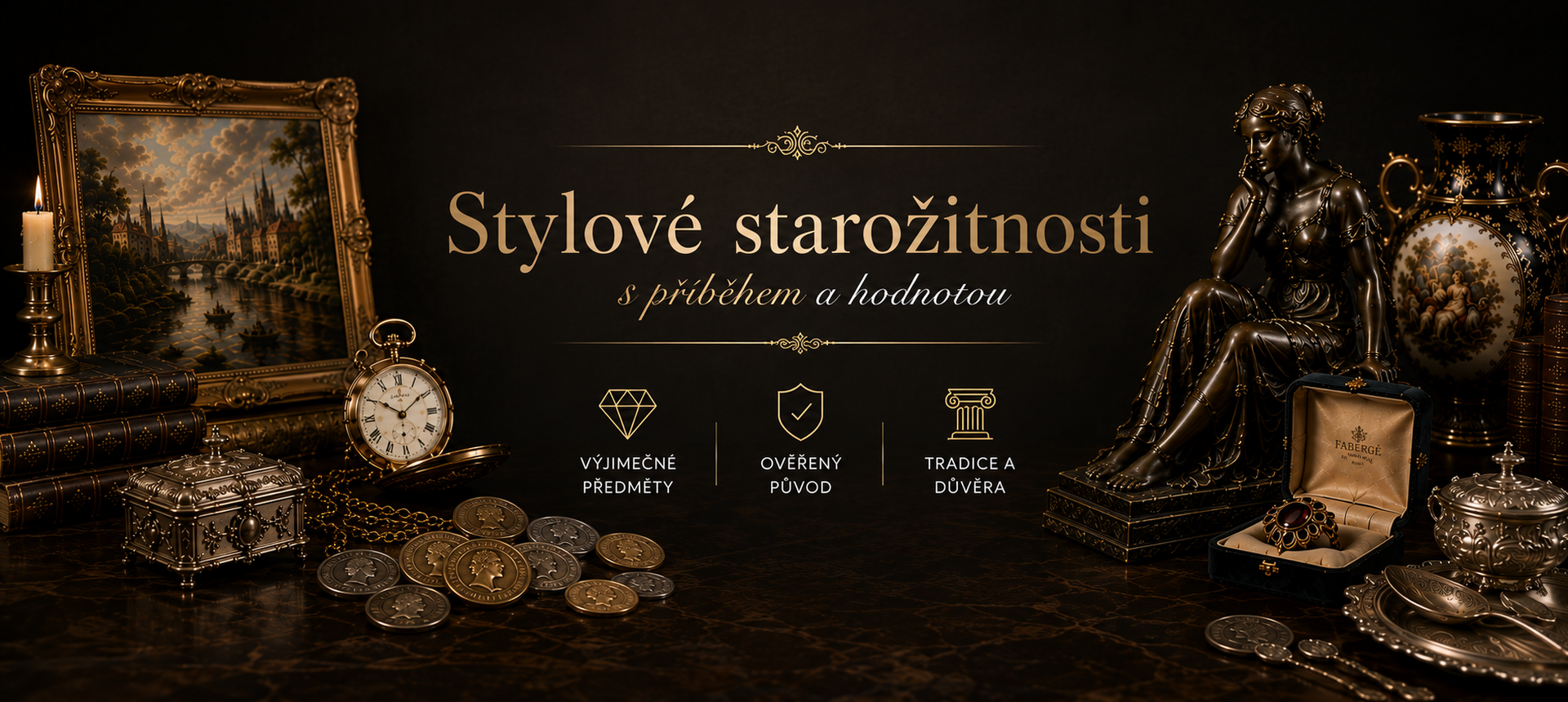 Stylové starožitnosti s příběhem a hodnotou – výjimečné předměty, ověřený původ, tradice a důvěra