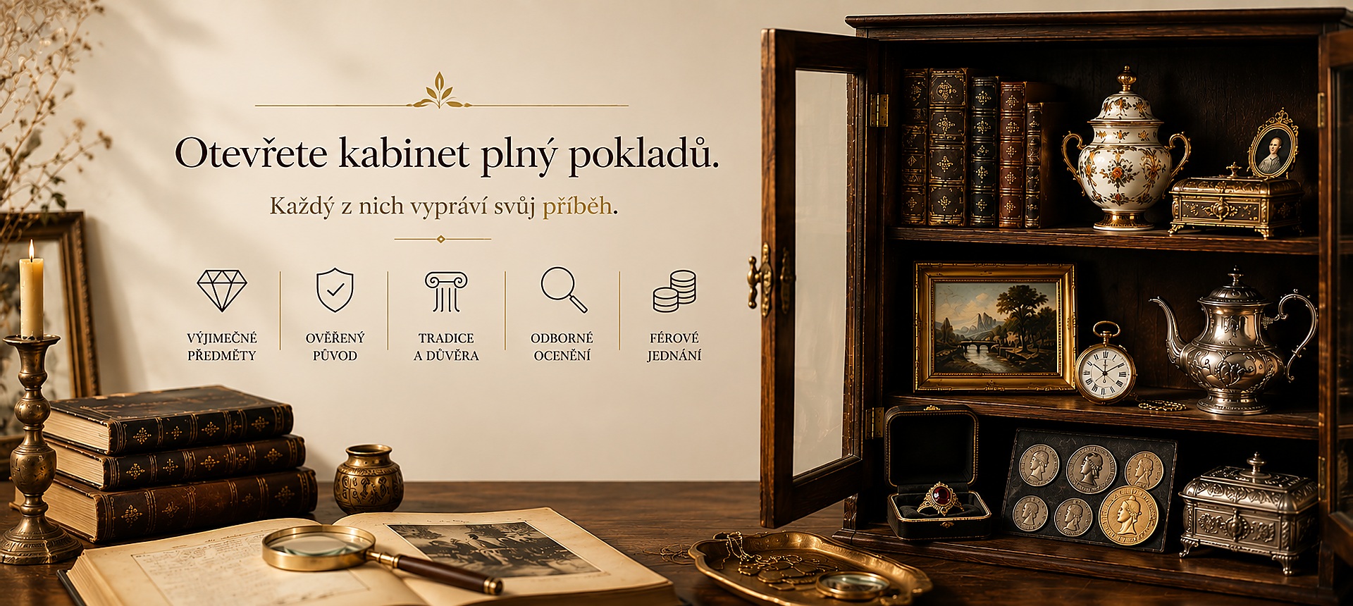Starožitnosti s příběhem a hodnotou – výjimečné předměty, ověřený původ, tradice a důvěra