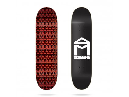 product s k sk8mafia house logo black 8 skateboard deck