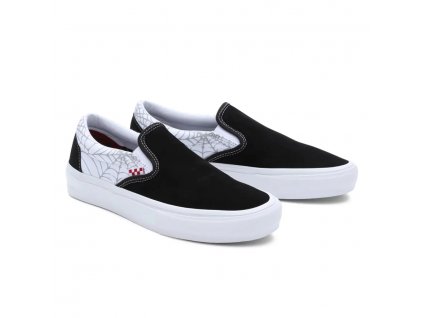 vans skate slip on black widow spider black white red vn0a5fcabwt1 2 900x