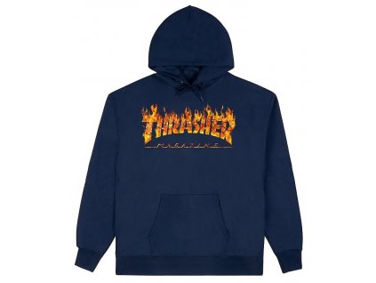 Thrasher Inferno Hoodie navy