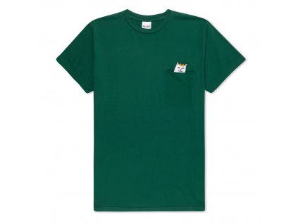 RIPNDIP PUMPKIN LORD NERM POCKET TEE HUNTER GREEN