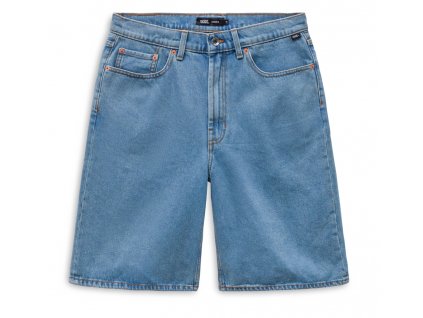 VN000C9VCDX1 CHECK 5 BAGGY DENIM SHORT STONEWASH BLUE