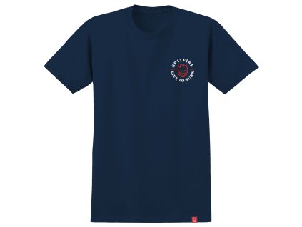 Web JPG 054 SF CP SS TEE LIVE TO BURN CLASSIC NVY FRONT
