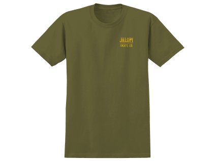rd antihero skateboards stop pollution ss tee heather army multi