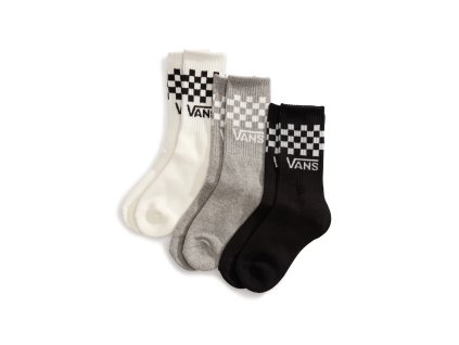 VANS CLASSIC CREW CHECKERBOARD SOCKS BLACK/WHITE (Veľkosť 46-49)