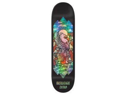 zero skateboards burleigh stained glass deck 85