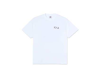 Polar Skate Co W25 Fill Logo Tee Happy Sad White 1.png