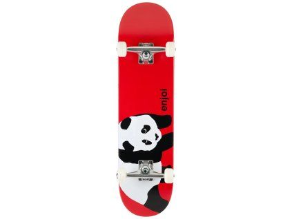 enjoi skateboards panda red complete 8