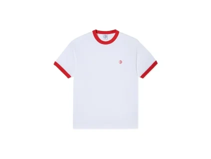Polar Skate Co SU26 Ringer Tee White Red 1.png