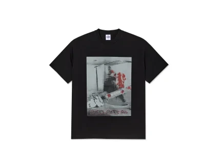 Polar Skate Co SU26 Tee Chainsaw Black 1.png