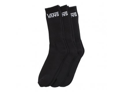 vans classic crew socks black 3 pack 1