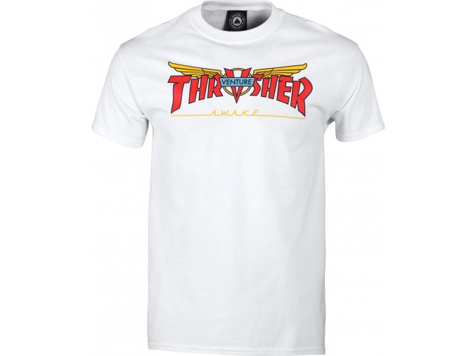 THRASHER x VENTURE COLLAB TEE WHITE