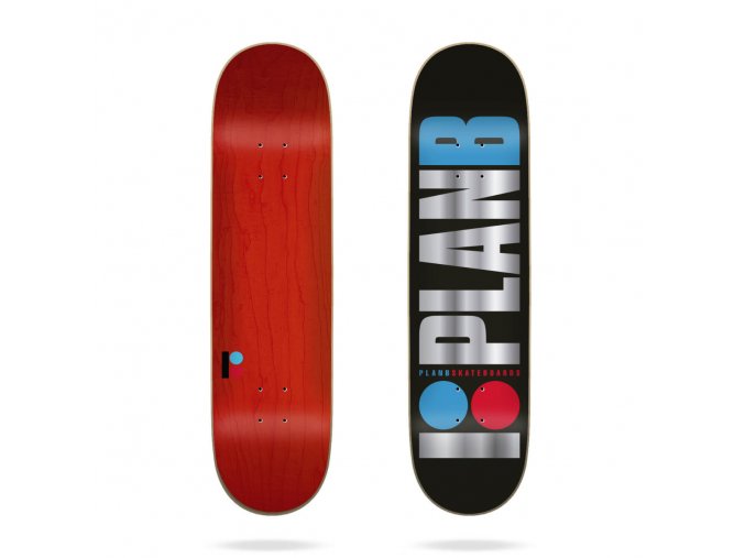 product p l plan b skateboad team og black ice 8 25 skateboard deck
