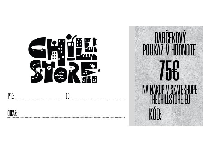 Darčekový poukaz 75€