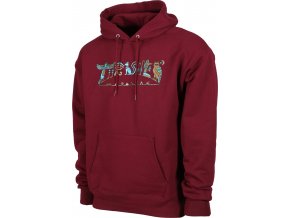 thrasher hieroglyphic hoodie maroon