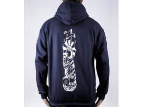 modrá mikina zadná strana