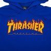 THRASHER FLAME HOOD ROYAL BLUE