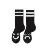 Polar Skate Co F23 Rib Socks Happy Sad Black 2 896x896