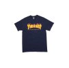 thrasher magazine t shirt flame blue navy