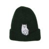 Lord Nermal Ribbed Beanie (Forest) Detail