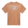 camiseta vans full patch back ss tee copper tan white