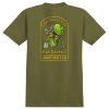 rd antihero skateboards stop pollution ss tee heather army multi 1