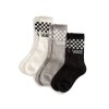 VANS CLASSIC CREW CHECKERBOARD SOCKS BLACK/WHITE (Veľkosť 46-49)