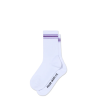 Polar Skate Co SP26 Rib Socks Stripes White Lavender 1