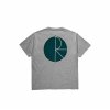 POLAR SKATE CO. FILL LOGO TEE HEATHER GREY