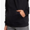 DC REBEL HALF ZIP HOODIE BLACK/RED