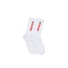 STAR SOCKS WHITE RED