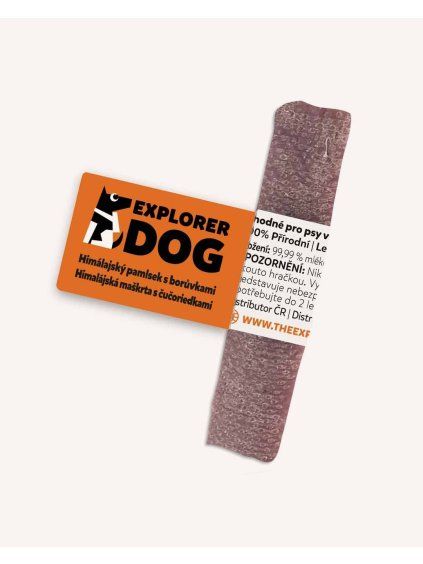 Himalájský sýrový pamlsek pro psy s borůvkami Explorer Dog