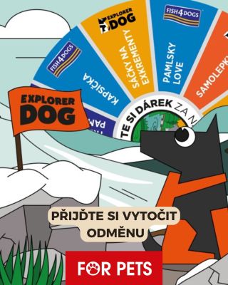 Budeme na For Pets. Zastavte se za námi a roztočte kolo štěstí po každém nákupu. Čekají vás pytlíky, pamlsky, samolepky a...