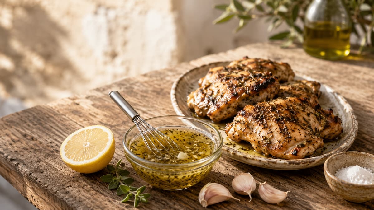 Nejlepší marináda na kuřecí maso: recept po řecku