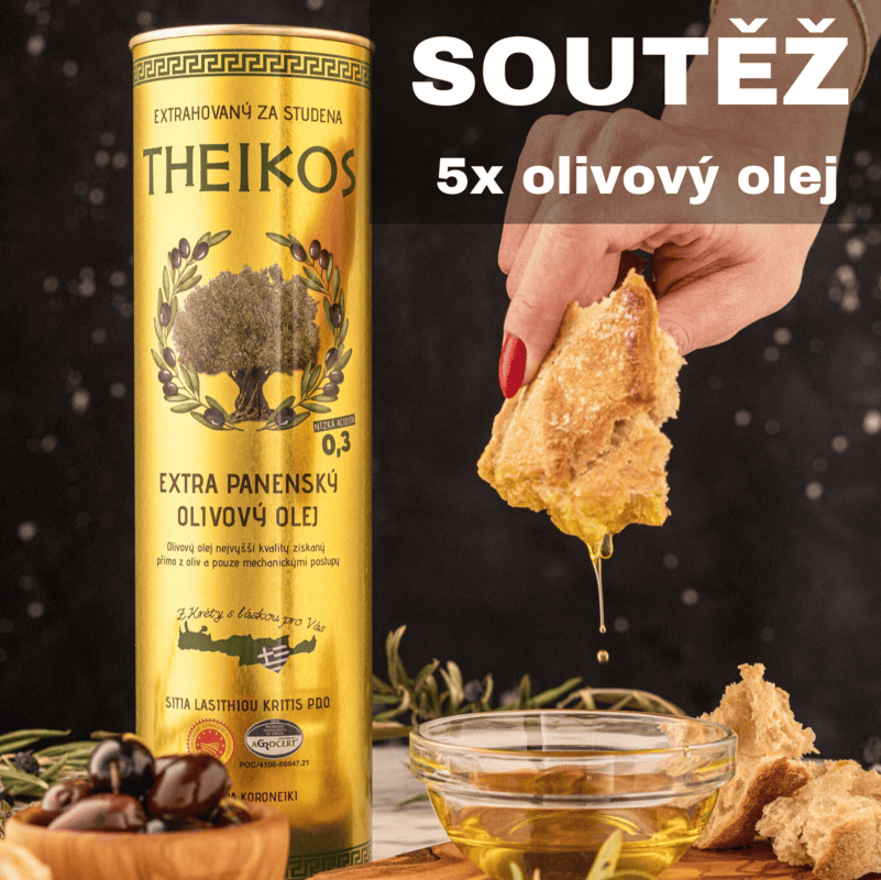 SOUTĚŽ: vyhrajte Extra panenský olivový olej Theikos