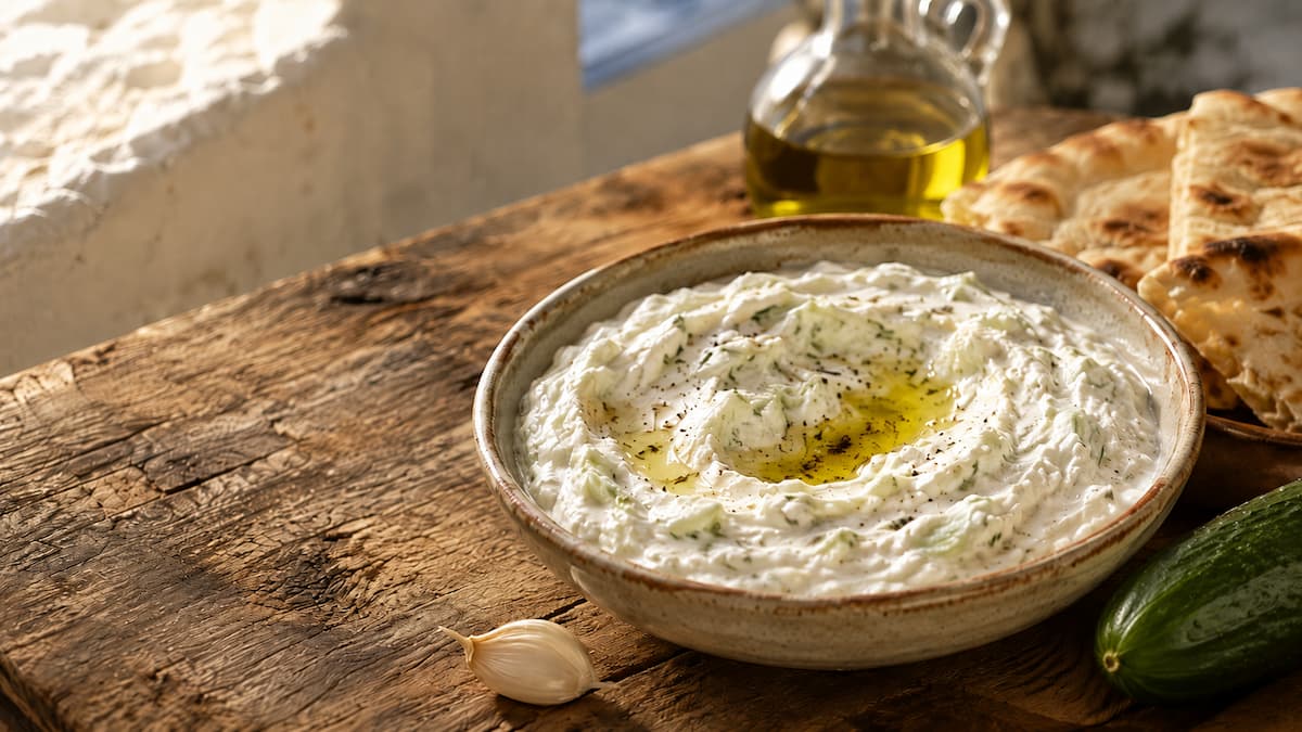 Tzatziki: pravý řecký recept krok za krokem