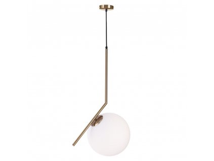 eng pl Pendant lamp SOLARIS milk white brass 20 cm 219 5