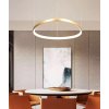 0468849 ideal lux gemini lampadario moderno ottone circolare led 48w 3000k 8021696269832