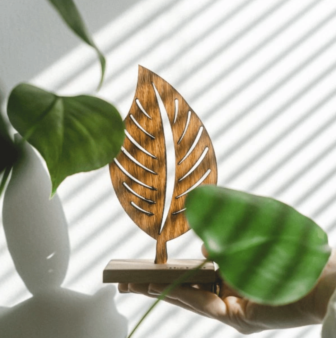 Vůně The Leaf umístěná v domácím interiéru
