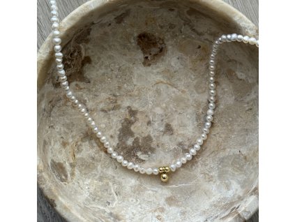 Náhrdelník - Mini Gold Ball