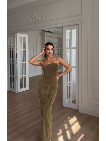 Třpytivé zlaté šaty Celebrate