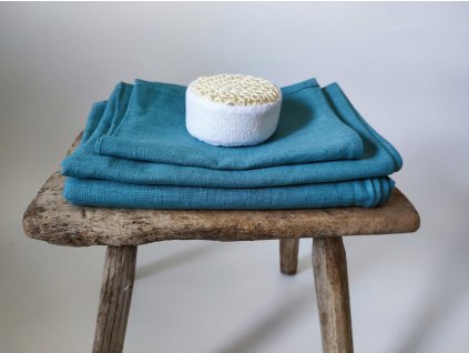 4db os lenvászon törölköző garnitúra