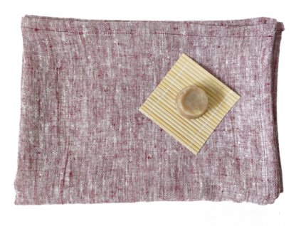 melánzs bordó lenvászon törölköző