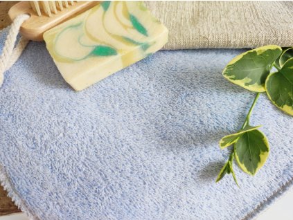 frottír len arctisztító kendő